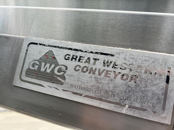 Used Conveyor, Belt, 14" x 19'6", Stainless Steel, Variable Speed, Incline #S744620