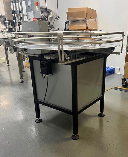 Used Table, Accumulation, Rotary Unscrambling, 42", Stainless Steel, Variable Speed #C745457
