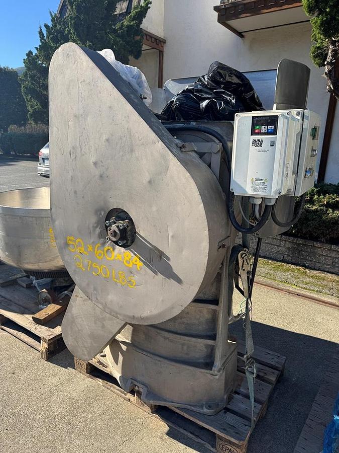 Used Mixer, Horizontal Kneading Mixer, Artofex 300, Dual-Arm, Stainless Steel, (2) Bowls, #5991687