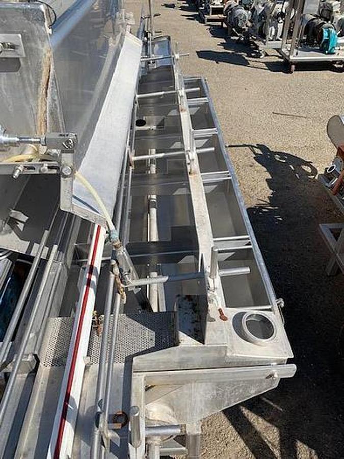 Used Briner, Overflow, Stainless Steel, 12 feet, Volta Belt Conveyor, Waukesha 130 U1 Pump, #5991929