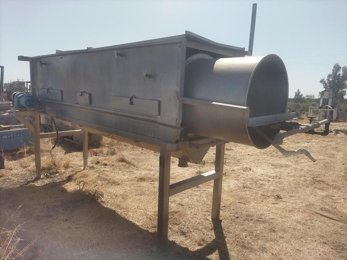Used Peeler, Lye, Model TNK-010 / REL-003, Stainless Steel, Rotary Tumbler, Pump & Heat Exchanger, #5991926