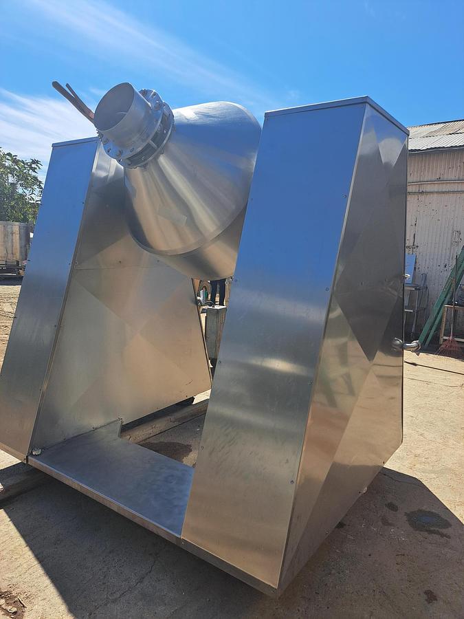 Used Mixer, Conical, Double Cone, 20 Cu Ft, Stainless Steel, 5 HP, #5991566