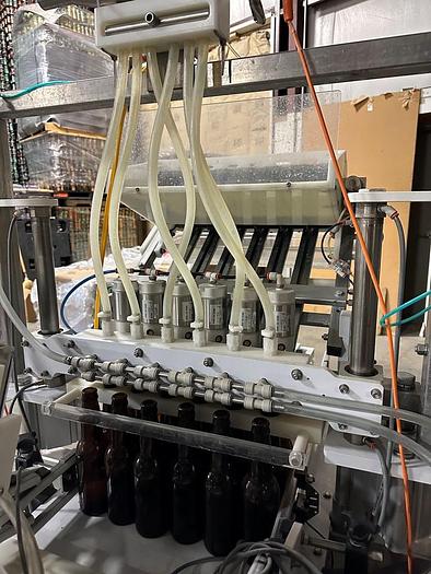 Used Filling Line, Bottles, Inline, 6-Head, Wild Goose-Meheen, 40 BPM, 12-ounce #C744954