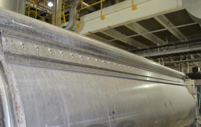 Used Dryer, Drum, Double, 42" x 120", Chrome, Blaw Knox, 160 PSI #D745512