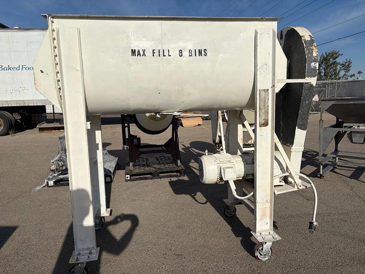 Used Mixer, Ribbon, West Coast Machinery, Stainless Steel, 26" x 66", #