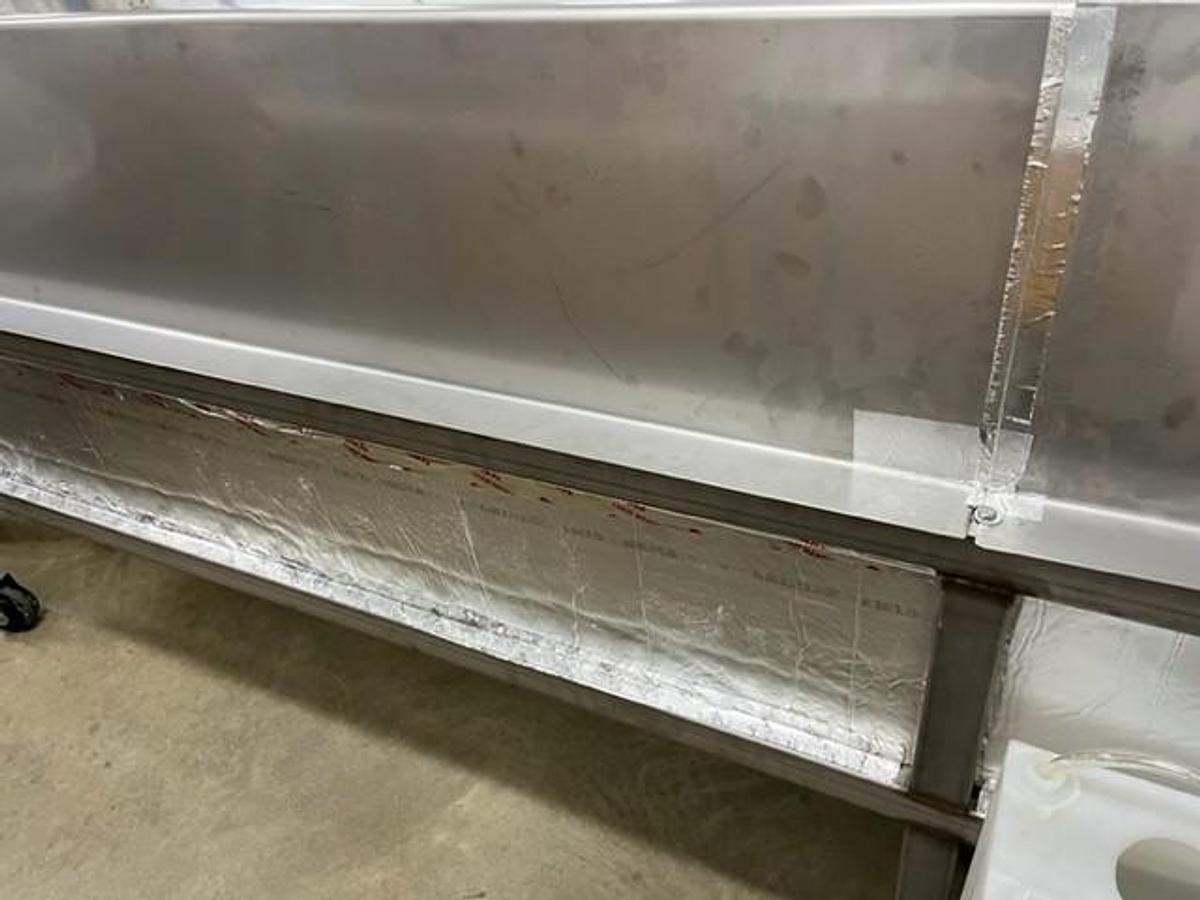 Used Cooling Tunnel, 12', Stainless Steel, Conveyorized, Monark Equipment, #5991763