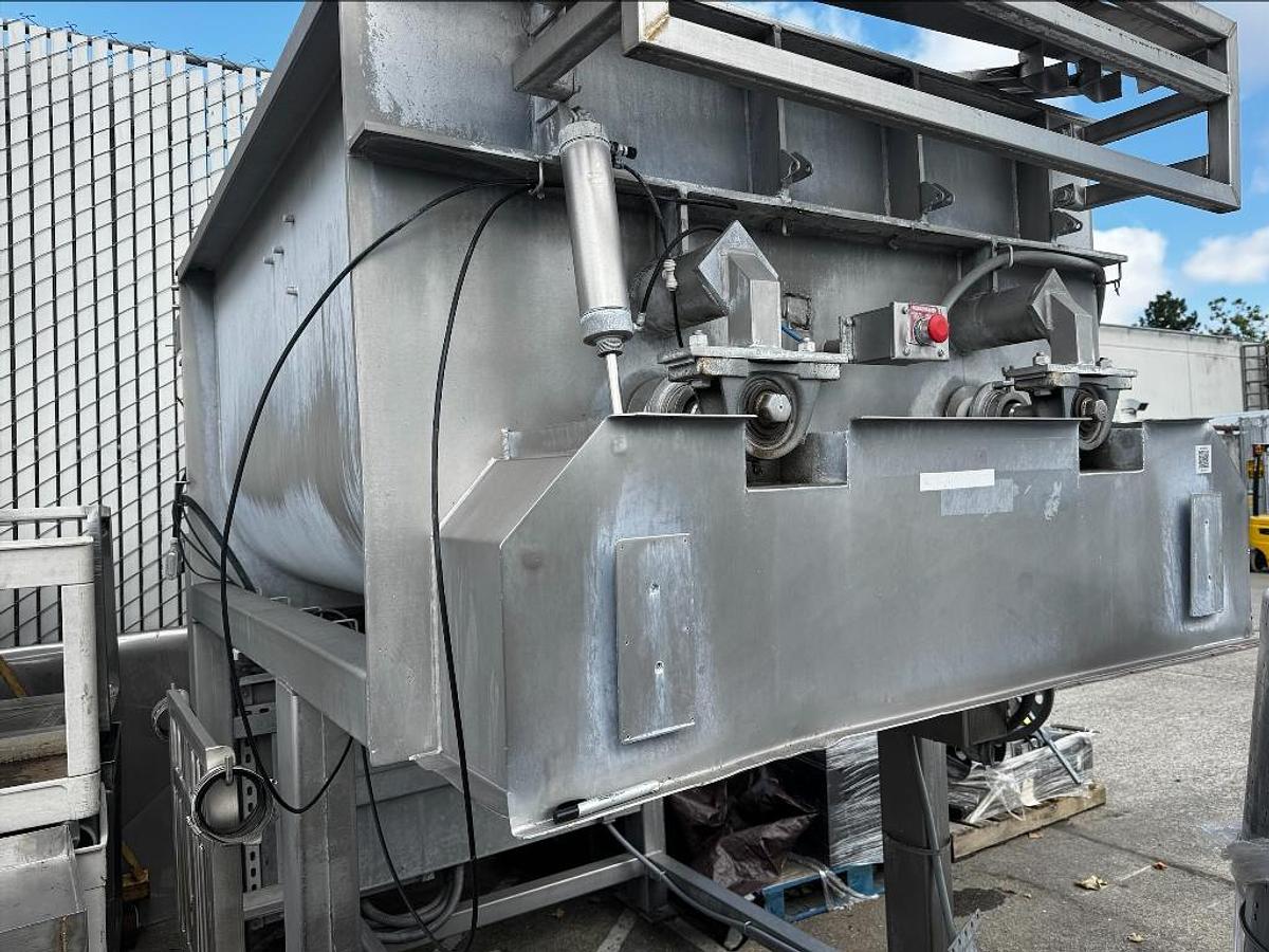 Used Mixer, Ribbon, Stainless Steel, Double Spiral Ribbon Blender, Model DM-28072-R, #5991836