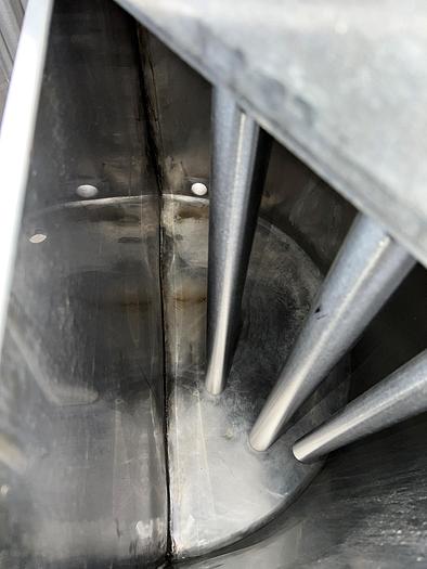 Used Tank, 250 Gallon, Stainless Steel, Dual Compartment, #S744974