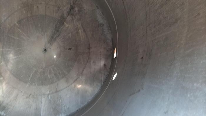 Used Tank, 5,000 Gallon, Stainless Steel, Agitated, 9’8" Diameter #S745310