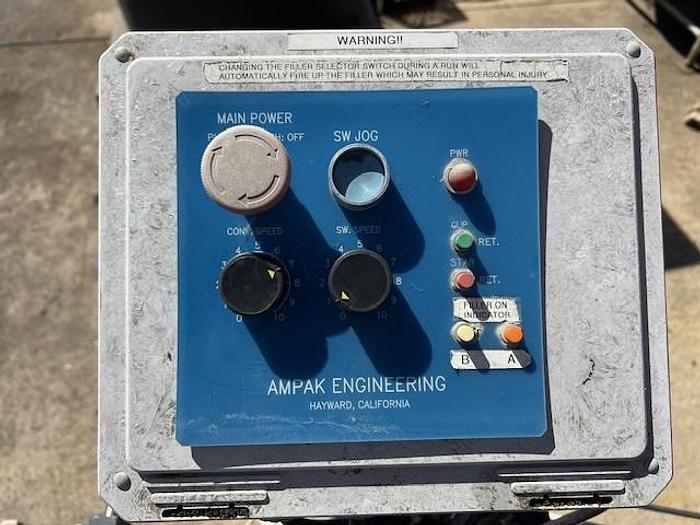 Used Belt Conveyor, 4" x 15', Stainless Steel, Portable, Vari-Speed #S745242