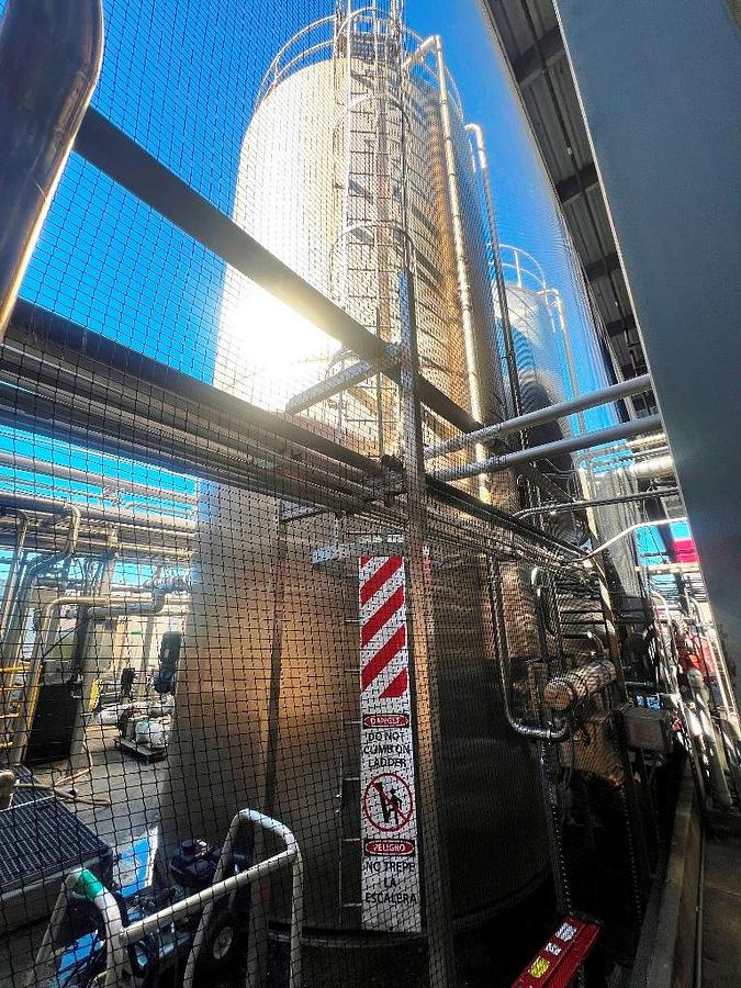 Used Tank, 15,000 Gallon, Stainless Steel, Feldmeier, Jacketed, 100 PSI, Silo, #5991629