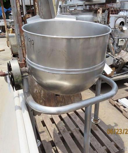 Used Kettle, 60 Gallon, S/st, Jkt, Groen, Mdl DY-60-SP, Tilt, #S744101