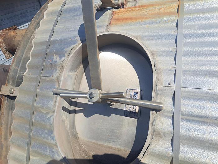 Used Tank, 10,000 Gallon, 316 Stainless Steel, 10' X 17'6" , Dish Bottom, #