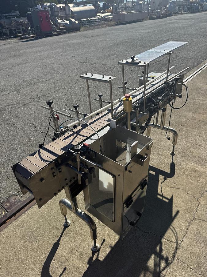 Used Conveyor, Belt, 6" X 6.5’, Stainless Steel, Plastic Belt, Air Reject, #5991590