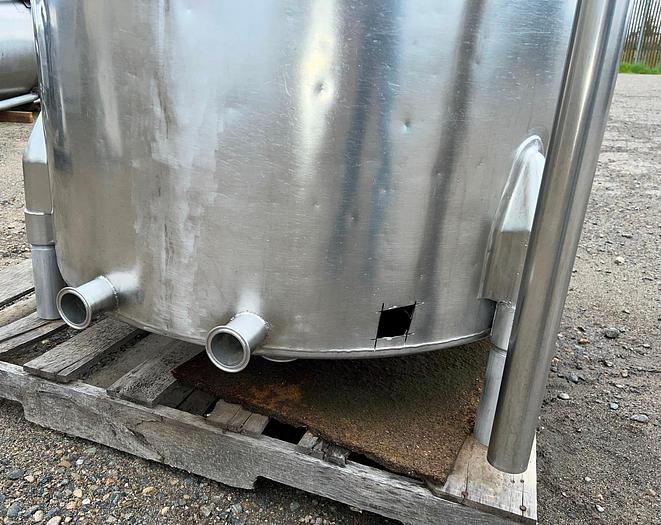 Used Tank, 250 Gallon, Stainless Steel, Dual Compartment, #S744974