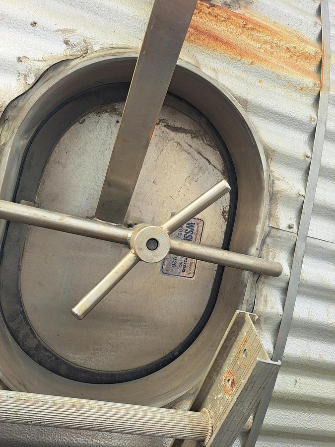 Used Tank, 10,000 Gallon, 316 Stainless Steel, 10' X 17'6" , Sloped Bottom, #5991369