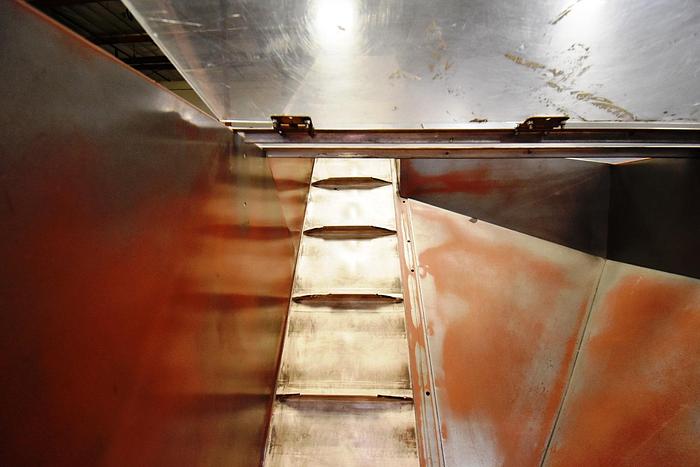 Used Hopper, Bottle, Elevator, 15.5" Wide X 7' High Belt Conveyor #5991099