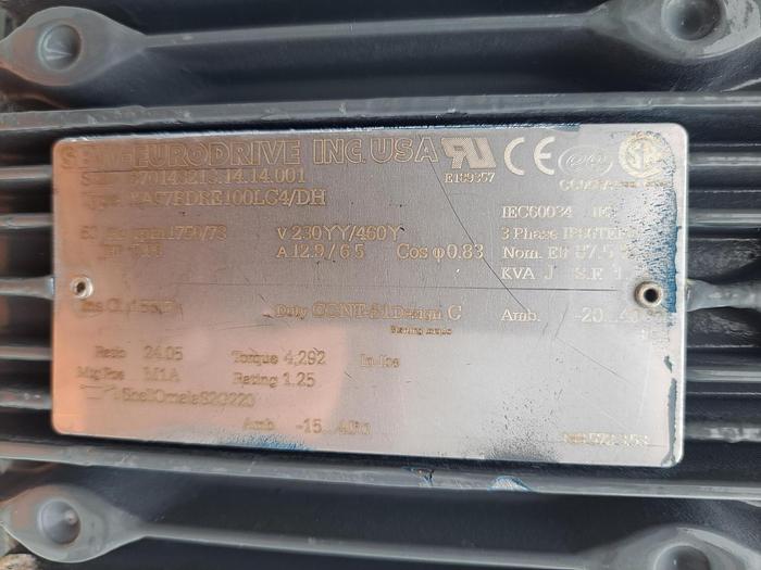 Used Mixer, Ribbon, 5 CF, Stainless Steel, Double Ribbon, 5 HP #S745503