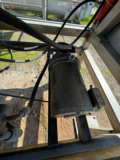 Used Dumper, Bin, Stainless Steel, 51" x 53" x 42", Hydraulic Pump #S745485