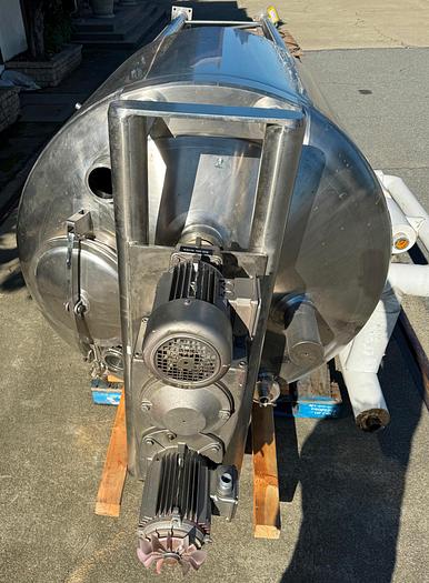 Used Tank, 300 Gallon, 316L Stainless Steel, Jacketed, Scrape Agitated, Feldmeier #S745371
