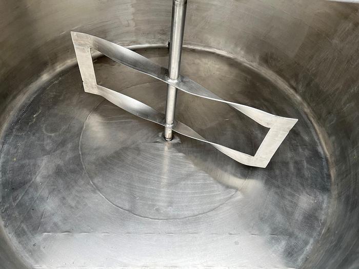 Used Tank, 175 Gallon, Stainless Steel, Jacketed, Agitated, Processor Tank #S744970