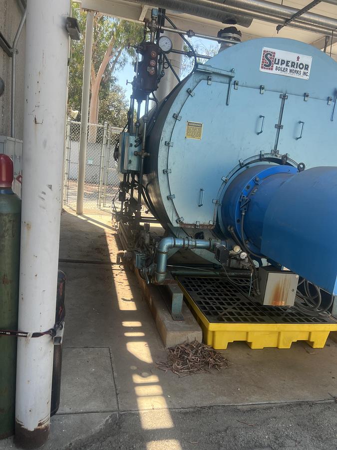 Used Boiler, 350 HP, 250 PSI, Superior, Firetube, Package System, #5991552