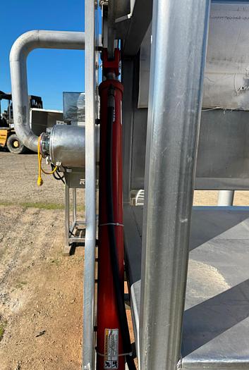 Used Dumper, Bin, Stainless Steel, 51" x 53" x 42", Hydraulic Pump #S745485