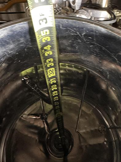 Used Reactor, 80 Gallon (300 Liters), 316L Stainless Steel, Jacketed, 45 PSI Internal, Agitated #S745439