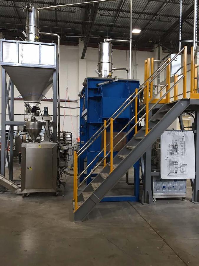 Used Bakery Dry Blend & Packaging Line – Ribbon Blender, VFFS, Mettler Metal Detector, #5991419