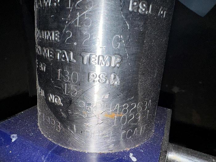 Used Reactor, 105 Gallon (400 Liters), 316L Stainless Steel, Jacketed, Agitated #S745440