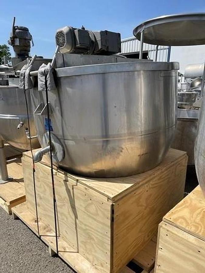 Used Tank, 300 Gallon, Stainless Steel, Jacketed, Scrape Surface Agitation, Mueller,#5991921