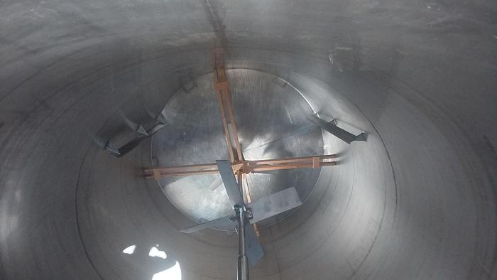 Used Tank, 6,000 Gallon, 316 Stainless Steel, Agitated, Dish Bottom, Legs, #5991008