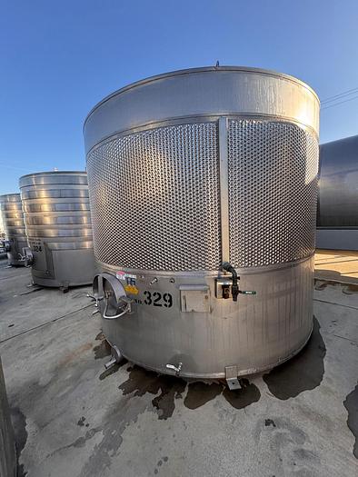 Used 5,000 Gallon, Stainless Steel, Dimple Jacketed, Sloped Bottom, Stand Mounted #5991278