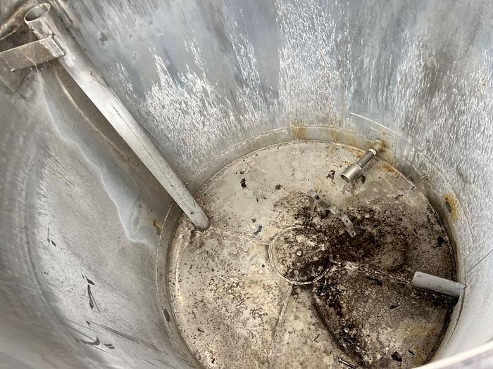 Used Tank, 375 Gallon, Stainless Steel, Jacketed, Hinged Top #S745407