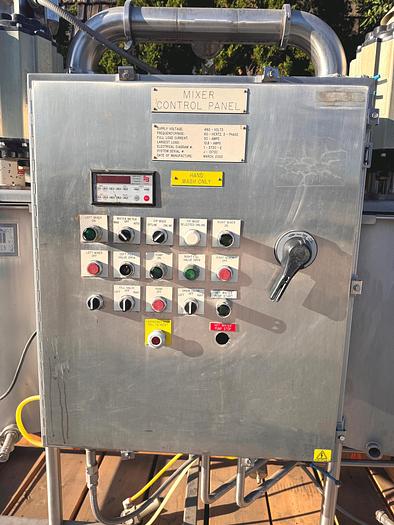 Used Tank, 250 Gallon Total, Dual Tank, High Shear Mixing Skid, #5991228