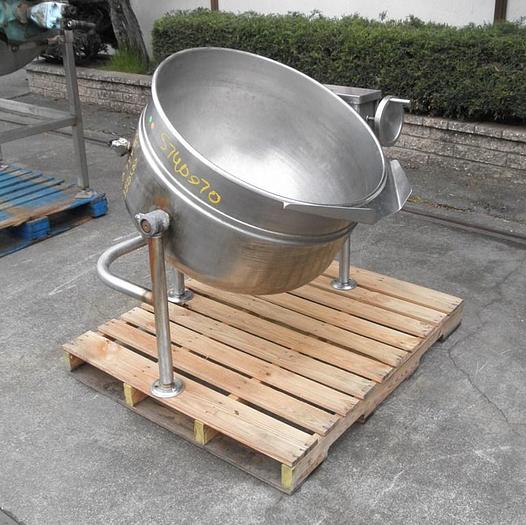 Used Kettle, 60 Gallon, S/st, Jkt, Cleveland, Mdl KDL-60T SH, #S740970