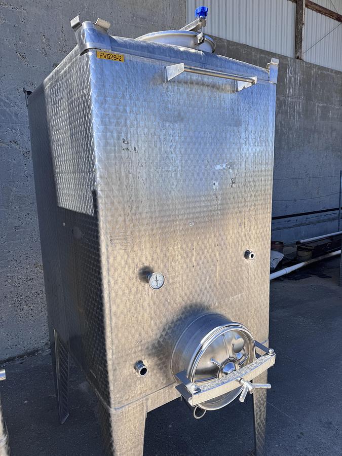 Used Tank, 529 Gallon, Stainless Steel Tote Tank, 48" x 48" Qty. - 2, #5991807