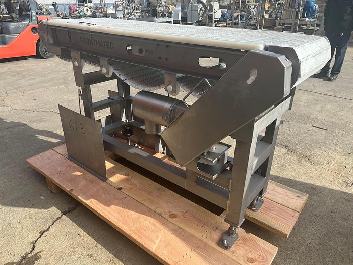 Used Belt Conveyor, 18” X 6’, Stainless Steel, Frontmatec #S745315