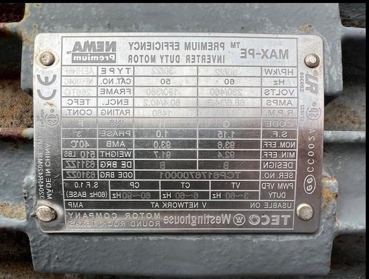 Used Mill, Disintegrator, Corenco, Model M15DA-DD, 15", Stainless Steel, 30 HP, #5991423