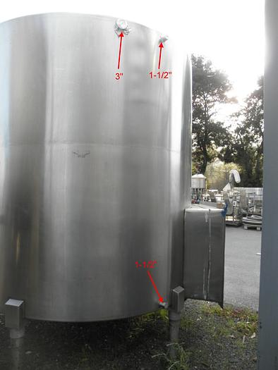 Used Tank, 1,550 Gallon, S/st, 78" X 86", #S738679