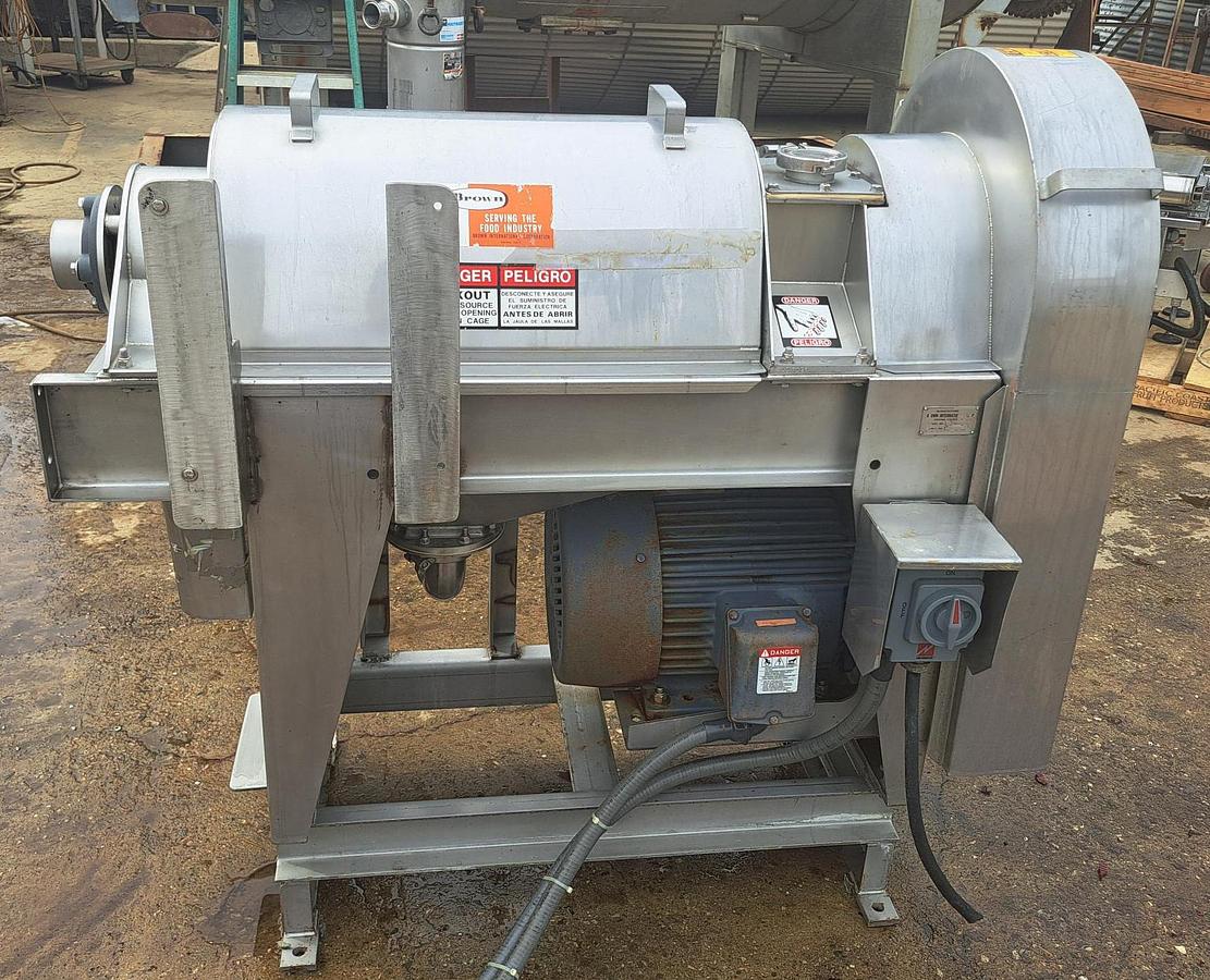Used Pulper, Finisher, Brown International, Model 4000, 15 HP, #5991564