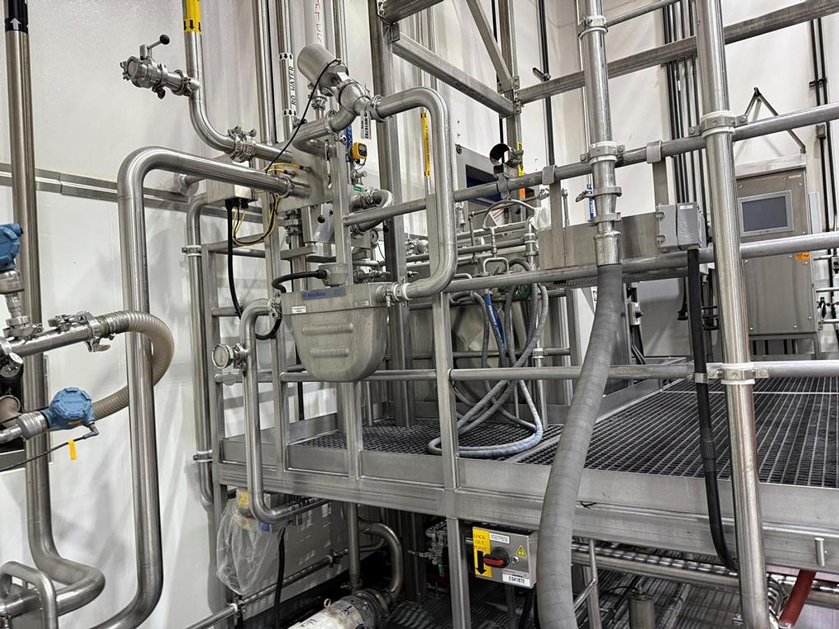 Used Liquifier Tank, 400 Gallon, Breddo, Likwifier, Stainless Steel, 40 HP, #5991622