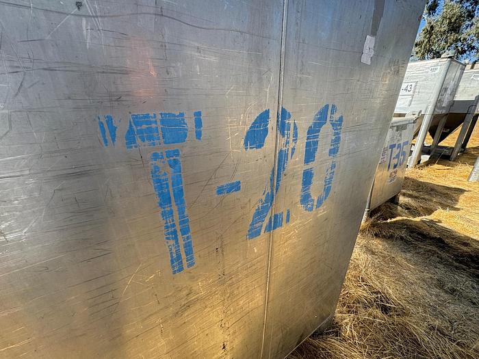 Used Tank, 550 Gallon, 316 Stainless Steel, Tote, #5991030