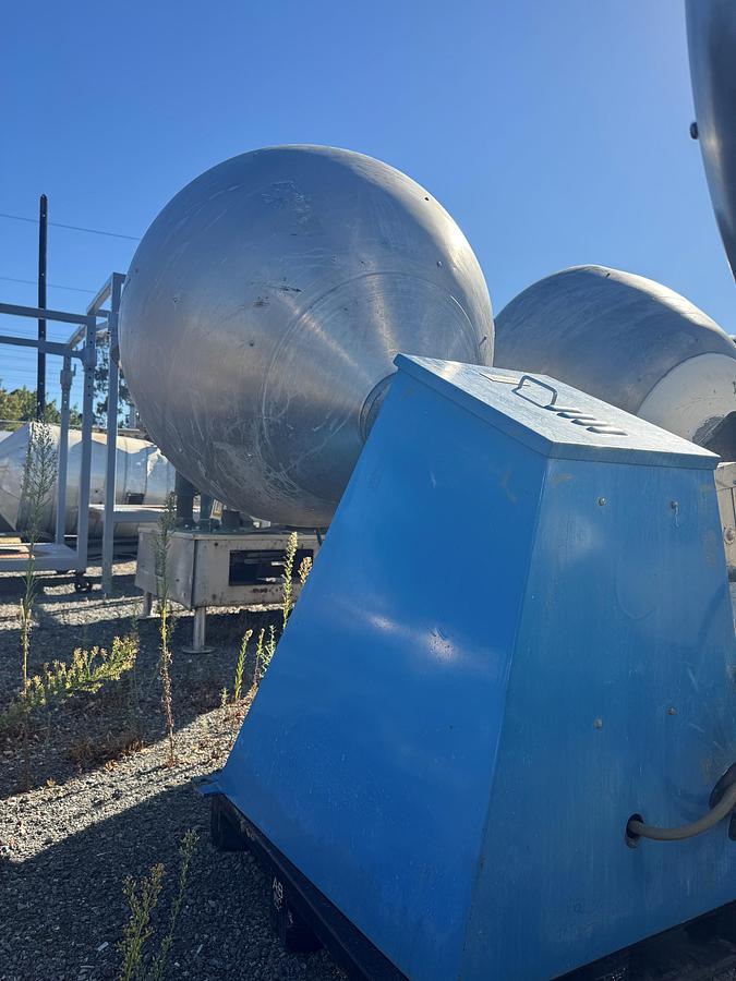 Used Coating Pan, 48" Diameter, Stainless Steel, Teflon Baffles, (2) Available, #5991574