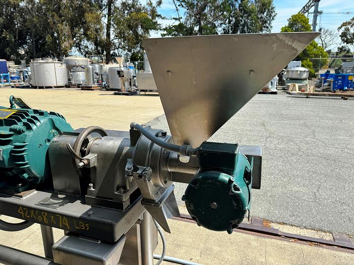 Used Mill, Nut Butter Mill, AC Horn, Model 148-C-8-SS, Stainless Steel, 30 HP #S745470