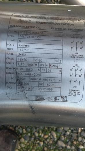 Used Screen, Vibratory, Dewatering, S/st, 5 HP #S745396