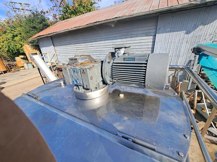 Used Tank, 575 Gallon, Mixing, Stainless Steel, Jacketed, Bolted Homogenizer #5991161