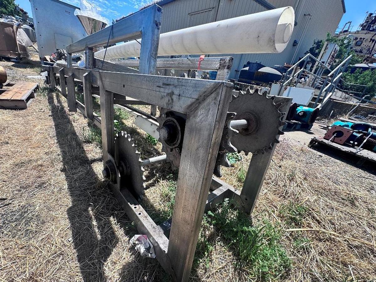 Used Elevator, Z Frame Bucket Elevator, Chain Driven, 185" Discharge Height, #59917800