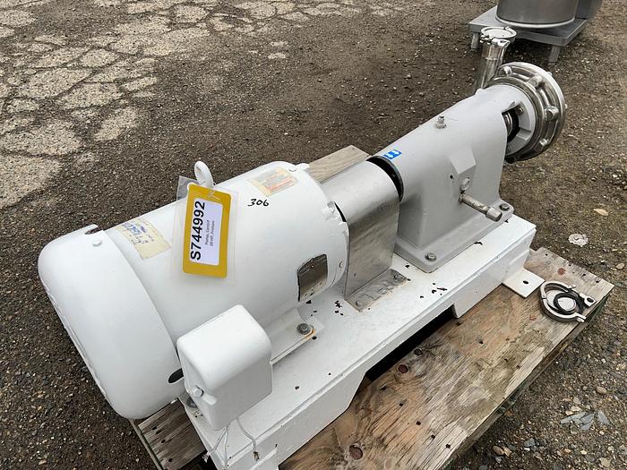 Used Pump, Centrifugal, 20 HP, Stainless Steel, Fristam, 2.5" In/Out #S744992