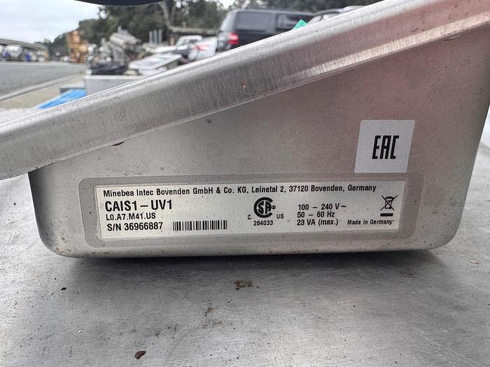 Used Scale, Platform, Minebea Intec, CAIS1-UV1, Stainless Steel, 31-1/2" x 23-1/2", 300 kg (660 lbs) Capacity, #5991286
